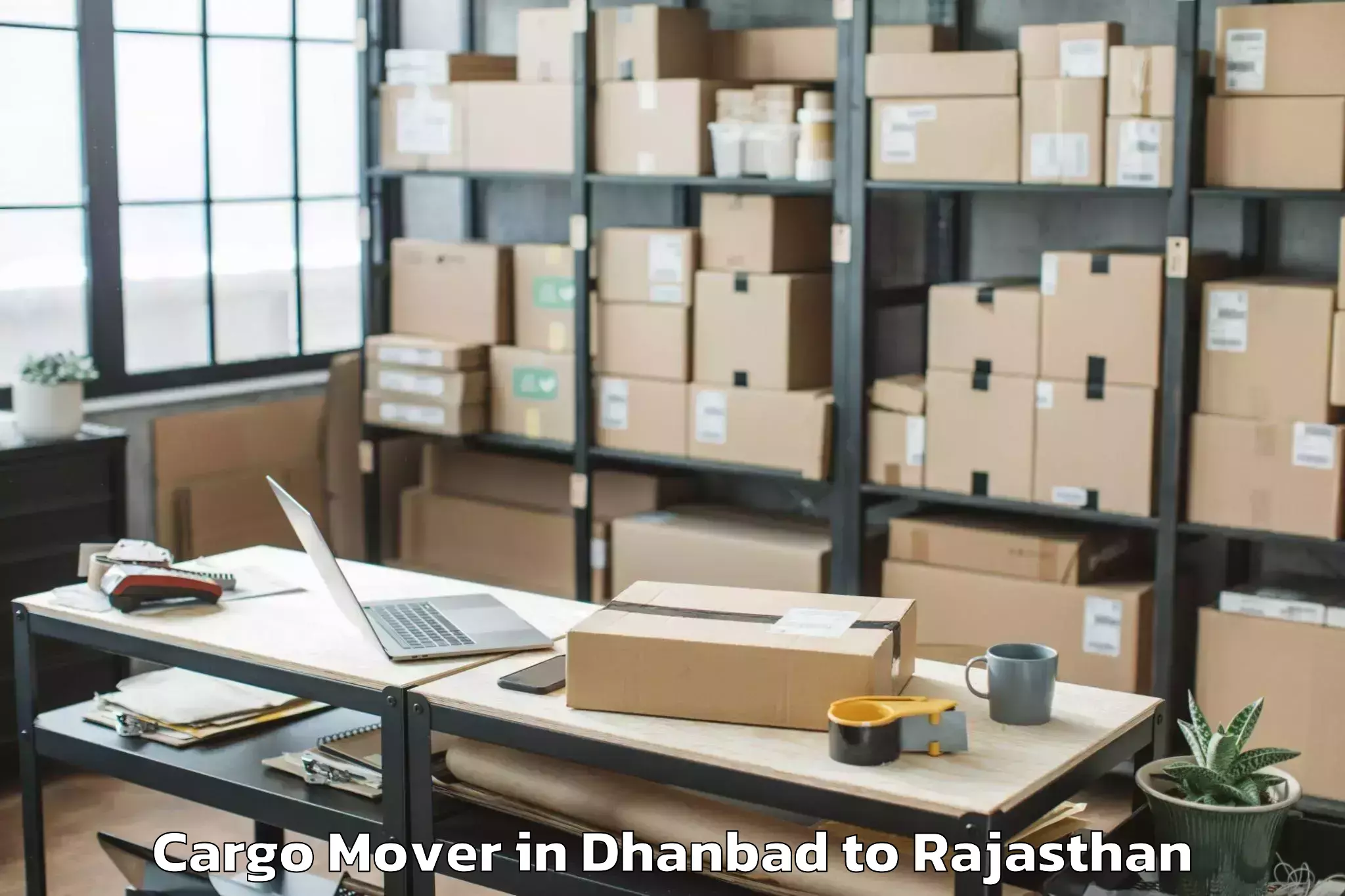 Book Dhanbad to Todabhim Cargo Mover